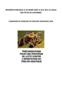 Présentation pour REUNION PUBLIQUE LE 25 MARS 2025 A 18 H 30 A LA SALLE DES FETES DE LOUANNEC