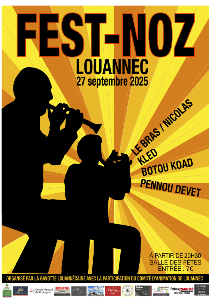 Affiche fest-noz Louannec 2025-4