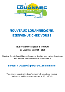 invitation nouveaux Louannécains 2025