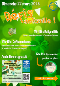 Affiche 15aine 2026 a flyer