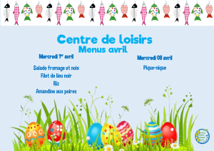 Menus ALSH Avril 2026