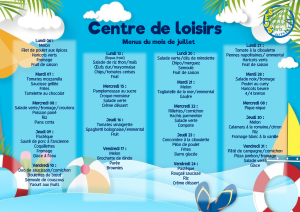 Menus ALSH juillet 2026