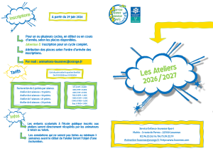 Ateliers 2026-27 2
