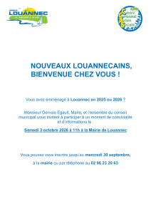 Nouveaux habitants 2026